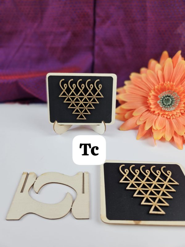 3D Saraswati Yantra mdf magnet cum table decor